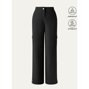 OGL Black Waterproof Fleece Lined Six Pocket Cargo Snow Pants Size Medium